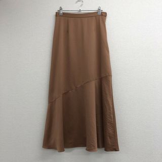 【 NATURAL BEAUTY BASIC】ナチュラルビューティーベーシック　茶系　M　ロングスカート　Aライン(ロングスカート)