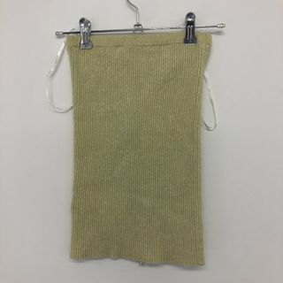 【SENSE PLACE】センスプレイス　イエロー　one　チューブトップ　リブニット　無地　シンプル(ベアトップ/チューブトップ)