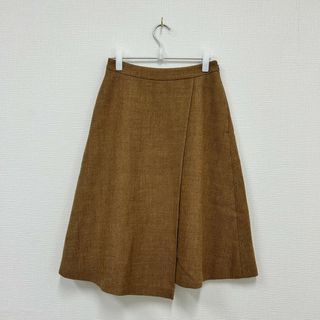 マッキントッシュ(MACKINTOSH)の【MACKINTOSH】マッキントッシュ　スカート　ブラウン系　サイズ38　無地　毛　カジュアル(その他)