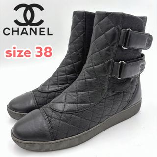 CHANEL - 中古○シャネル CHANELハイブーツ ロングブーツ 37 CHANEL - 中古○シャネル CHANELハイブーツ ロングブーツ 37