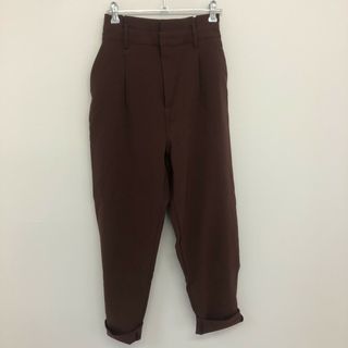 【GRL】グレイル　茶系　L　スリムパンツ　ボトムス　無地　シンプル　カジュアル　ゆったり(その他)