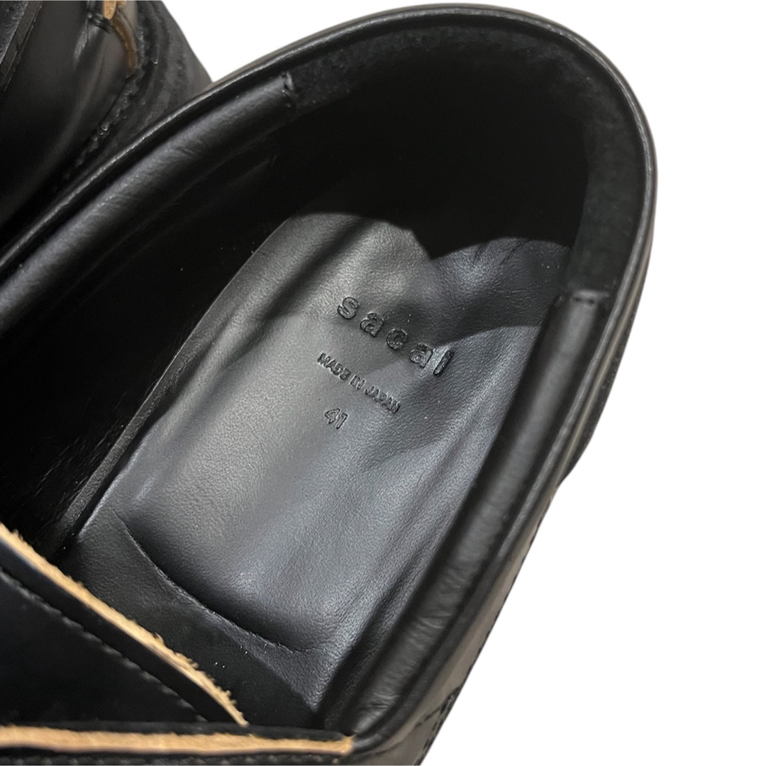 sacai - SACAI サカイ 25SS Boat Shoes ボートシューズ レザーの sacai - SACAI サカイ 25SS Boat Shoes ボートシューズ レザーの