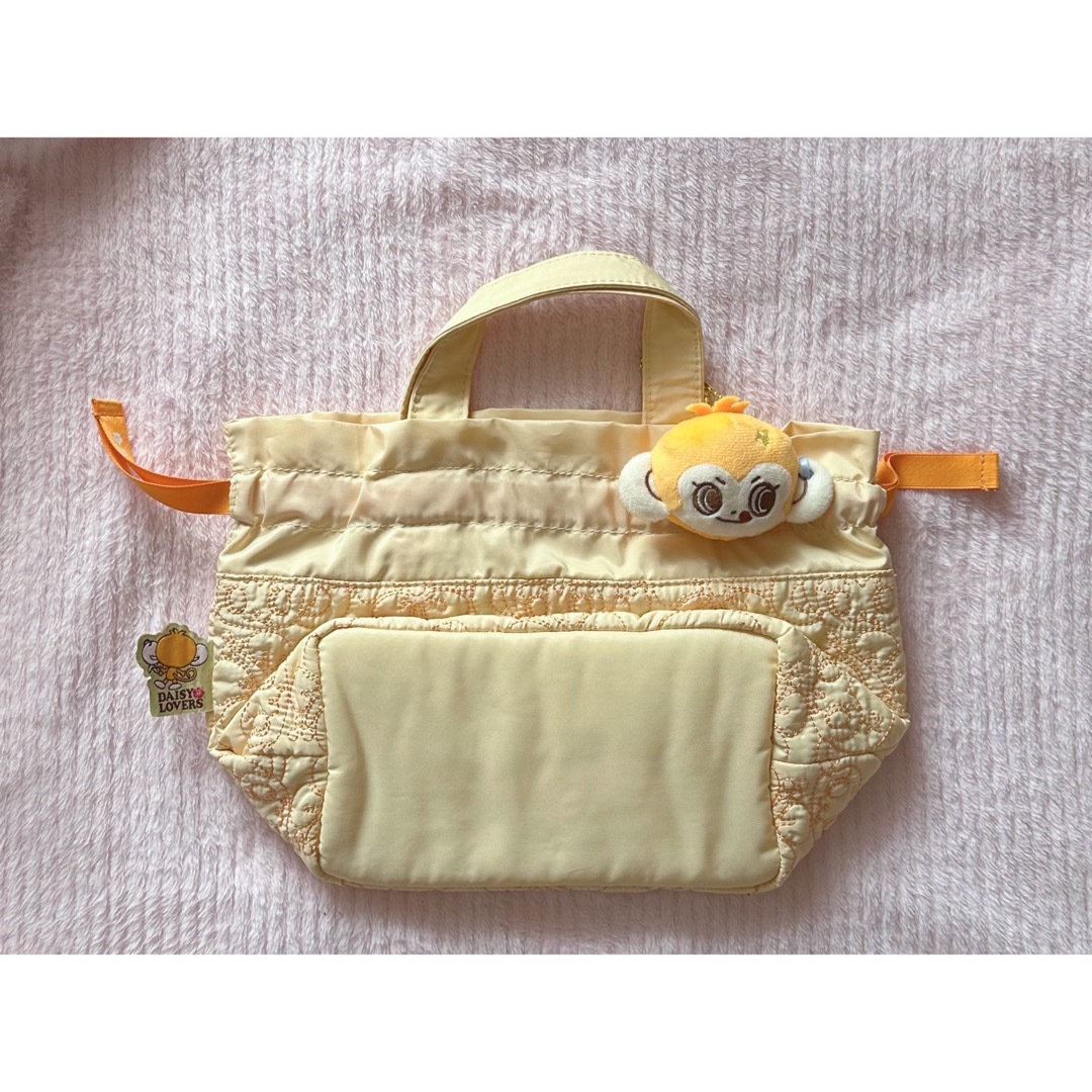 メゾピアノジュニア♡ルッキー総柄刺繍巾着トート＆ぬいぐるみ