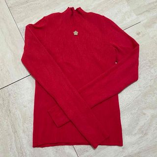 マリークヮント(MARY QUANT)のLILY BROWN 赤 リブニット MARY QUANT(ニット/セーター)