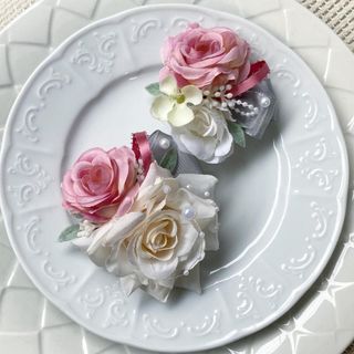 春の花束みたい♡ママとリンク親子コサージュ(単品もOKです♡)152.153(コサージュ/ブローチ)
