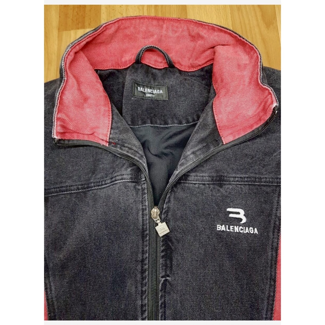 BALENCIAGA - BALENCIAGA デニムトラックジャケットの通販 by め BALENCIAGA - BALENCIAGA デニムトラックジャケットの通販 by め