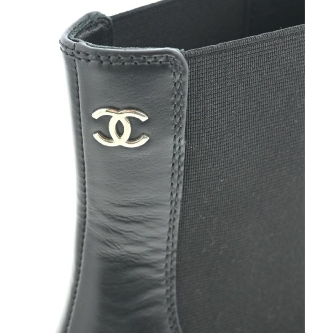 CHANEL シャネル ブーツ 黒 EU35 1/2(22cm位) 4100124O0059 CHANEL - CHANEL シャネル ブーツ EU35 1/2(22cm位) 黒 【古着