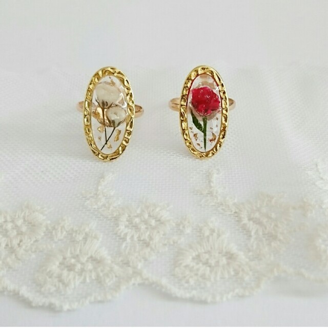 Flower Ring レジンアクセサリー ドライフラワーの通販 By Jiji Accessory Shop ラクマ