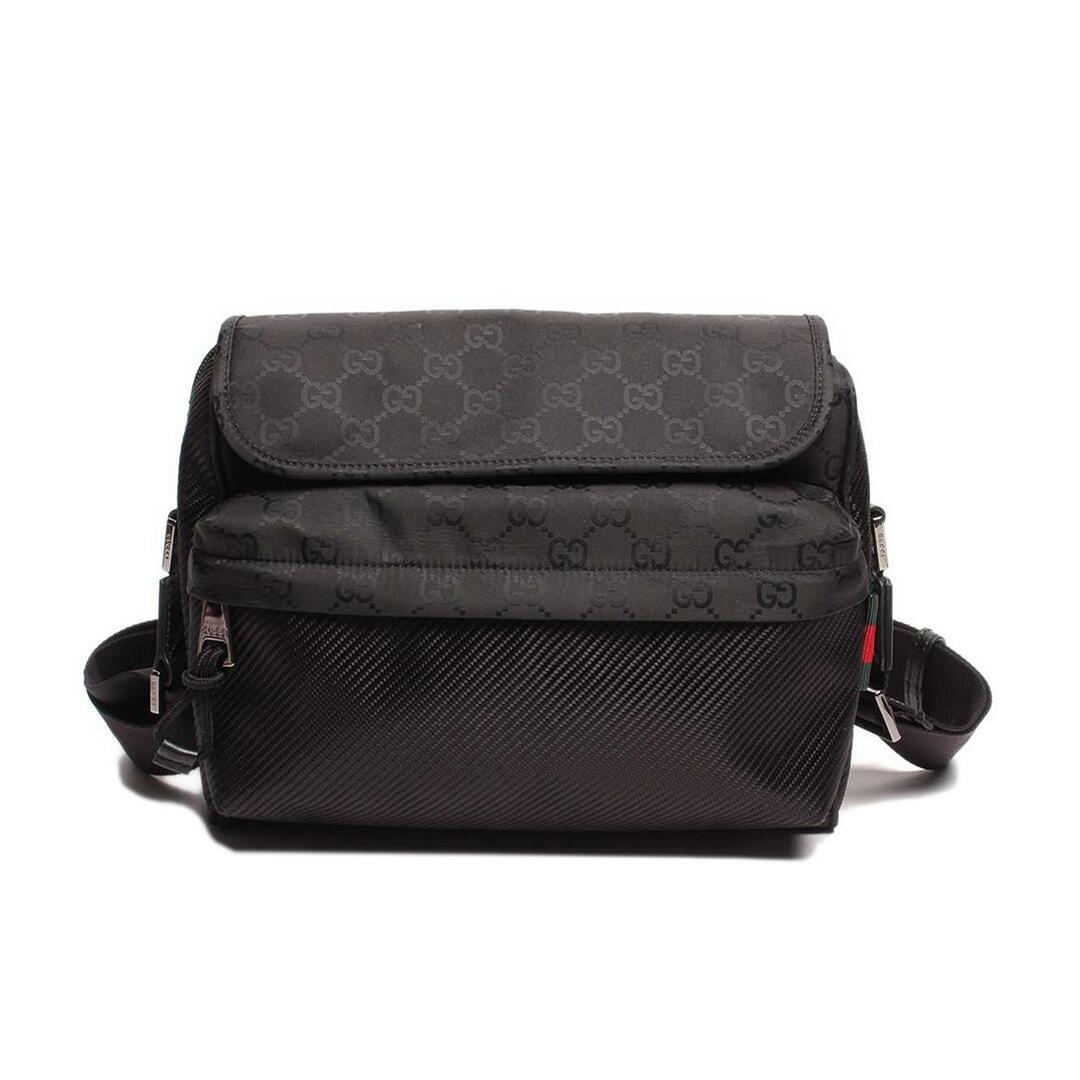 GUCCI - グッチ ボディバッグ シルバー金具 ミディアム クロス GUCCI - グッチ ボディバッグ シルバー金具 ミディアム クロス