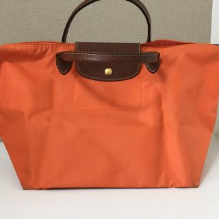 ロンシャン(LONGCHAMP)のMA様専用★ロンシャン Mサイズ ナイロントート オレンジ(トートバッグ)