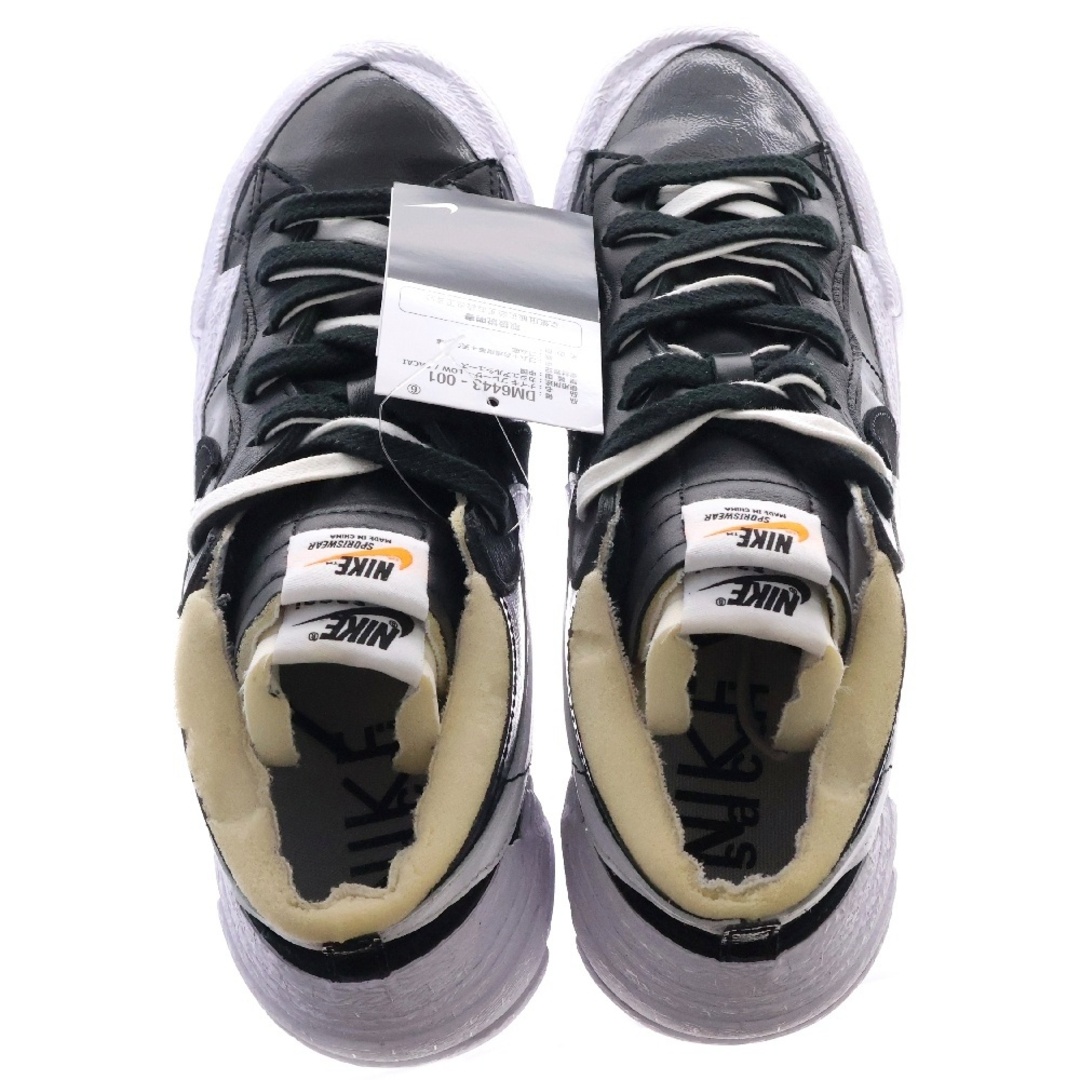 NIKE - NIKE ナイキ ×sacai BLAZER LOW BLACK PATENT DM6443-001 NIKE - NIKE ナイキ ×sacai BLAZER LOW BLACK PATENT DM6443-001
