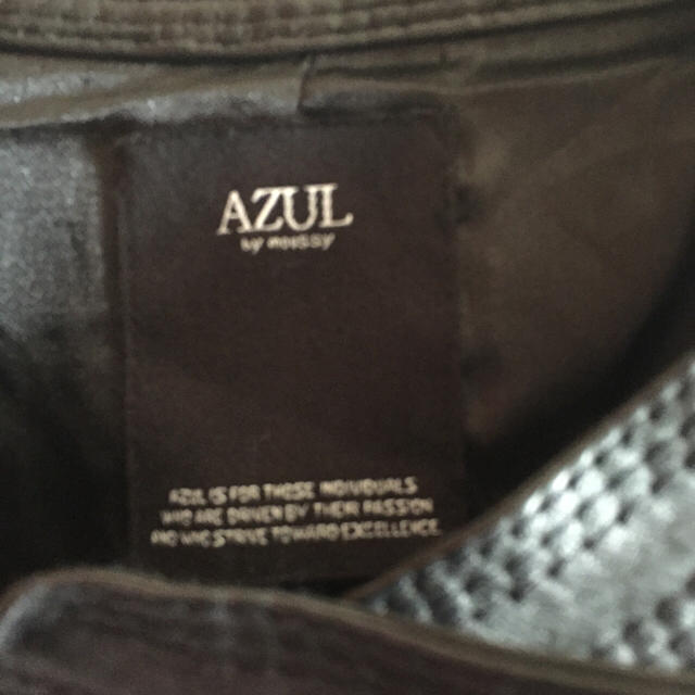 AZUL by moussy(アズールバイマウジー)のAZULラムジャケット レディースのジャケット/アウター(ライダースジャケット)の商品写真