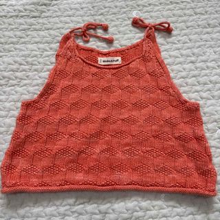 ミーシャアンドパフ(Misha & Puff)のMisha&Puff Block Stitch Tie Tank 3-4y(ニット)