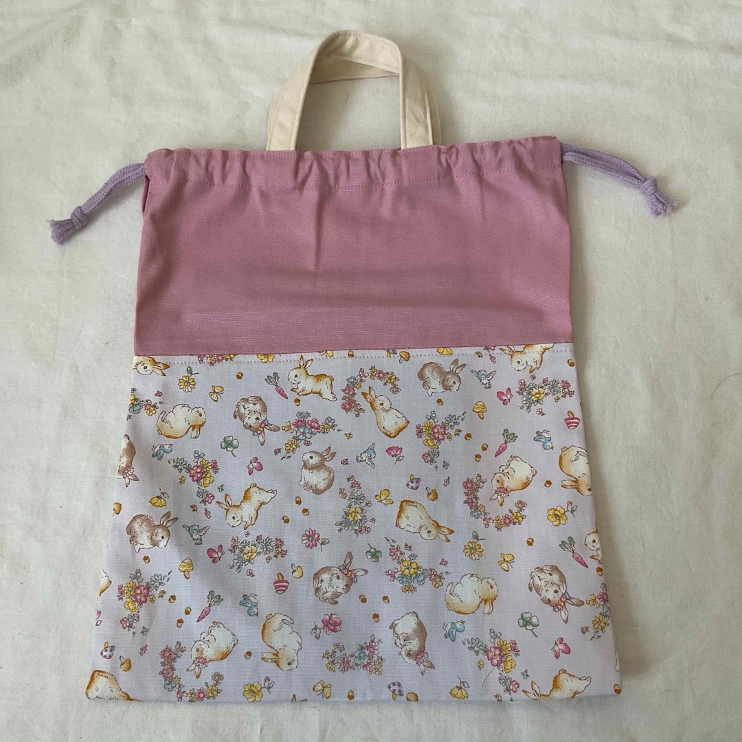 入園入学3点セット ハンドメイド 女の子 レッスンバッグ 上履き
