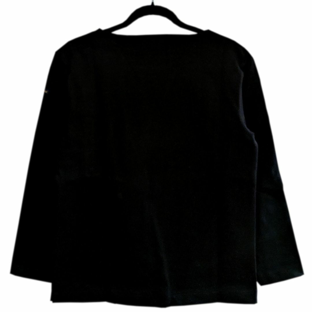 Le Minor(ルミノア)のLe minor ルミノア 14ゲージ厚地ボートネック 長袖 黒 メンズL メンズのトップス(Tシャツ/カットソー(七分/長袖))の商品写真