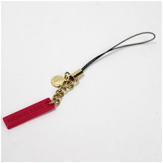 マイケルコース 携帯ストラップ 未使用 ピンク×ゴールド 中古 Sランク MICHEL KORS｜レディース 女性 アクセサリー ロゴ 箱付き 【ネコポス送料無料】