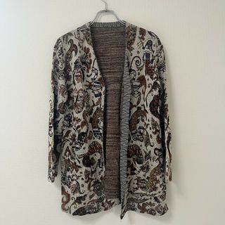 ミッソーニ(MISSONI)の【MISSONI】ミッソー二 カーディガン ニットカーディガン 総柄カーディガン ブラウン系(カーディガン)
