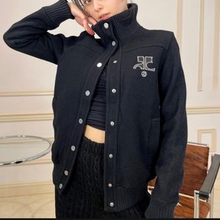Courreges - レア!クレージュ21スタジャン ブルゾン ジャケット Courreges - レア!クレージュ21スタジャン ブルゾン ジャケット