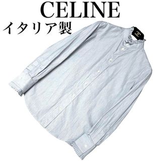 CELINE - セリーヌ 長袖 ブラウス プルオーバー 千鳥柄 44 XL CELINE - セリーヌ 長袖 ブラウス プルオーバー 千鳥柄 44 XL