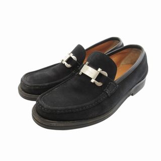 サルヴァトーレフェラガモ(Salvatore Ferragamo)のサルヴァトーレフェラガモ ビットローファー スエード 25.5cm 黒(スリッポン/モカシン)