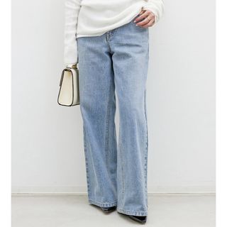 DEUXIEME CLASSE - ホワイト タックバギーデニム EVERYDAY I DEUXIEME CLASSE - ホワイト タックバギーデニム EVERYDAY I