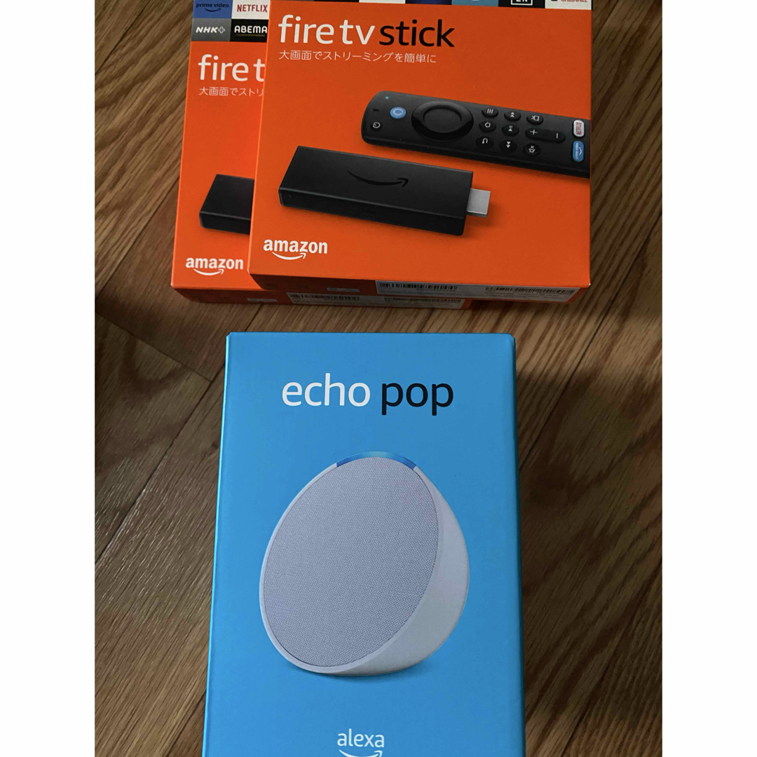 Amazon(アマゾン)のAmazon アレクサ echo pop fire tv stick ×2⚠️説明 スマホ/家電/カメラのテレビ/映像機器(その他)の商品写真