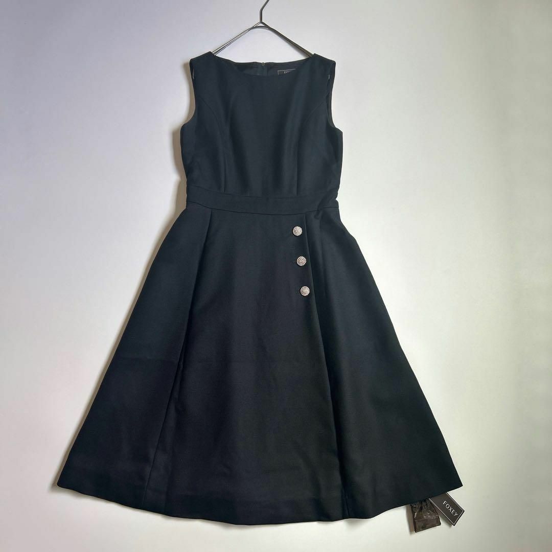 FOXEY - 近年モデル♡Foxey フォクシー Mond Dress 2021 濃紺 FOXEY - 近年モデル♡Foxey フォクシー Mond Dress 2021 濃紺
