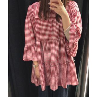 ザラ(ZARA)のギンガムチェックワンピース(ひざ丈ワンピース)