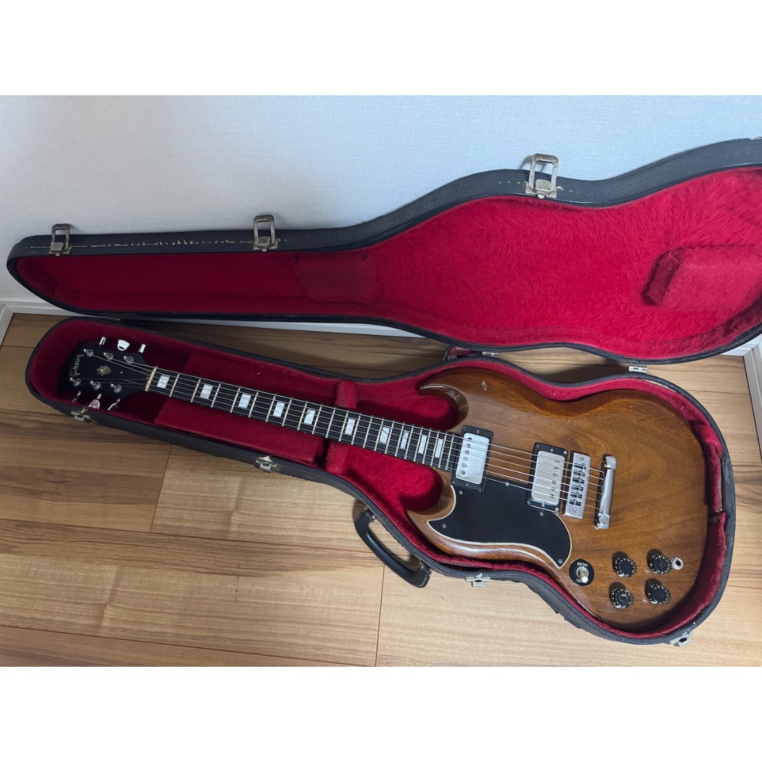 【保存版】 1974-75 - Gibson Gibson ウォルナットの通販 レフトハンド SG ギター