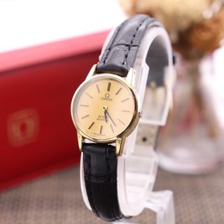 OMEGA - 【可動 正規品】 オメガ 腕時計 ブラック ラウンド OMEGA - 【可動 正規品】 オメガ 腕時計 ブラック ラウンド