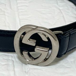GUCCI - GUCCI(グッチ) ベルト 38美品 インターロッキングG GUCCI - GUCCI(グッチ) ベルト 38美品 インターロッキングG