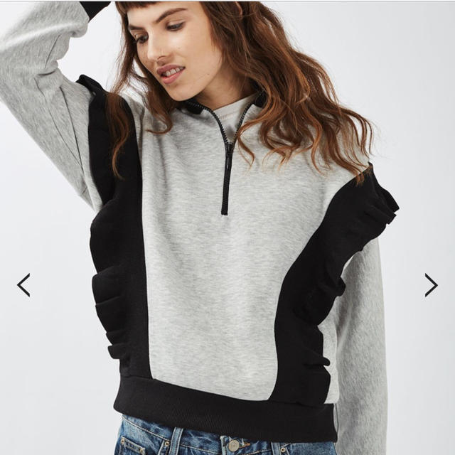 TOPSHOP(トップショップ)のTOPSHOP フリル スウェット レディースのトップス(トレーナー/スウェット)の商品写真