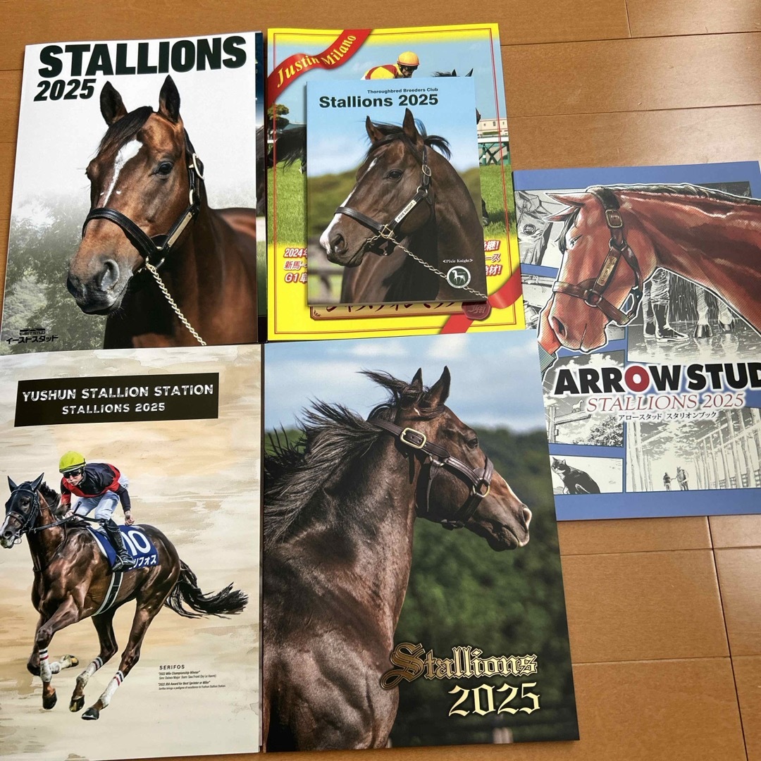 スタリオンブック 2025 日高5種馬場 セット エンタメ/ホビーの本(趣味/スポーツ/実用)の商品写真