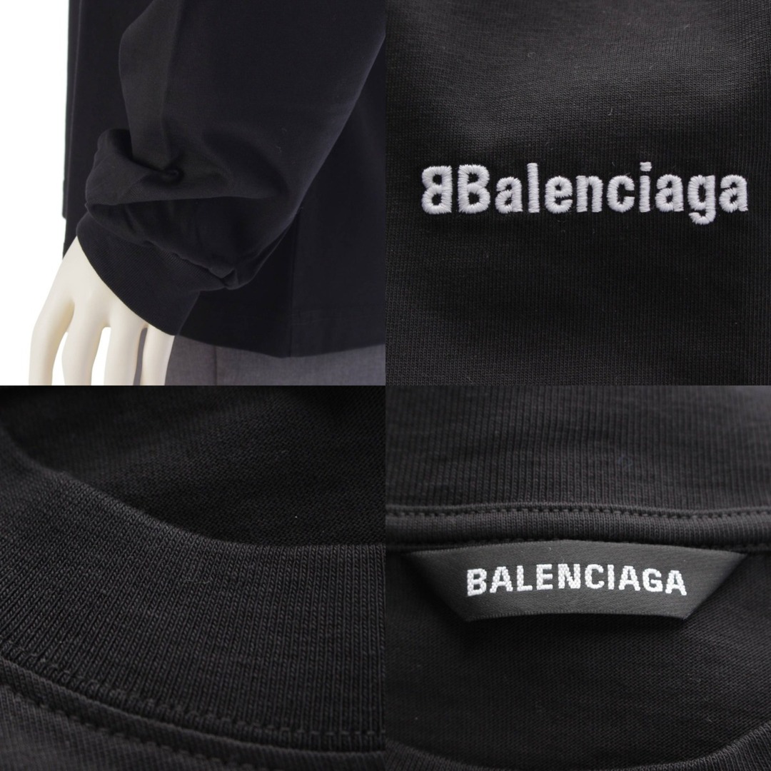 BALENCIAGA - バレンシアガ 21年 ロゴ刺繍 長袖Tシャツ BALENCIAGA - バレンシアガ 21年 ロゴ刺繍 長袖Tシャツ