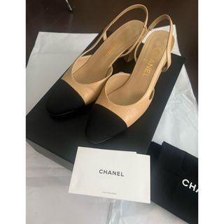 CHANEL - ☆正規品☆CHANEL☆バイカラーパンプス☆35.5☆濃い CHANEL - ☆正規品☆CHANEL☆バイカラーパンプス☆35.5☆濃い