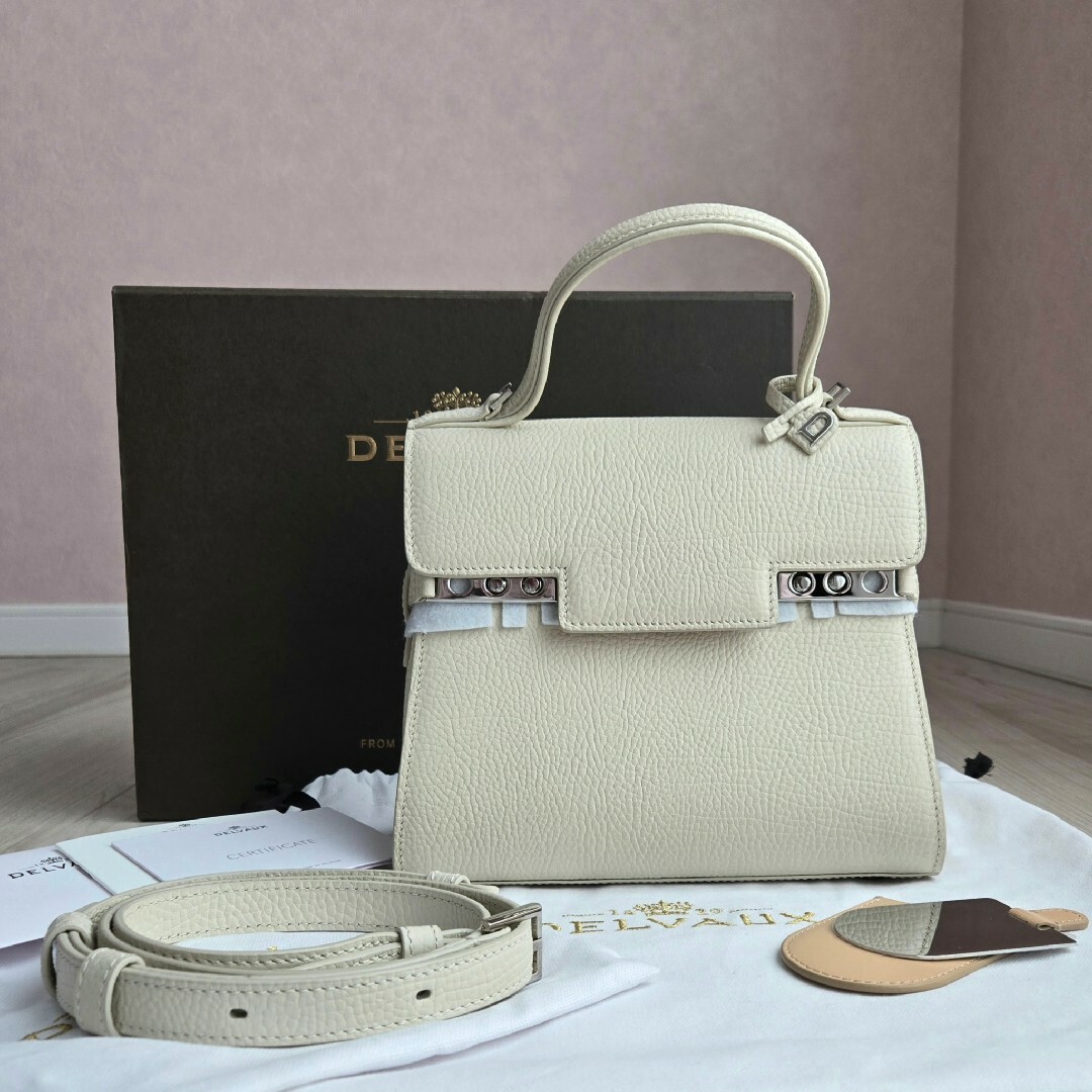 DELVAUX - 難あり❗デルヴォー タンペートPM トップハンドル DELVAUX - 難あり❗デルヴォー タンペートPM トップハンドル
