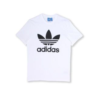 アディダス(adidas)のL【新品/即日発送OK】adidas オリジナルス デカロゴ Tシャツ 白/黒(Tシャツ/カットソー(半袖/袖なし))