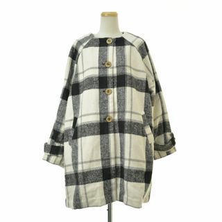 ケレン(KELEN)の【Kelen】24AW LKL24FJK2047 TIFA ノーカラーチェックコートコート(ロングコート)