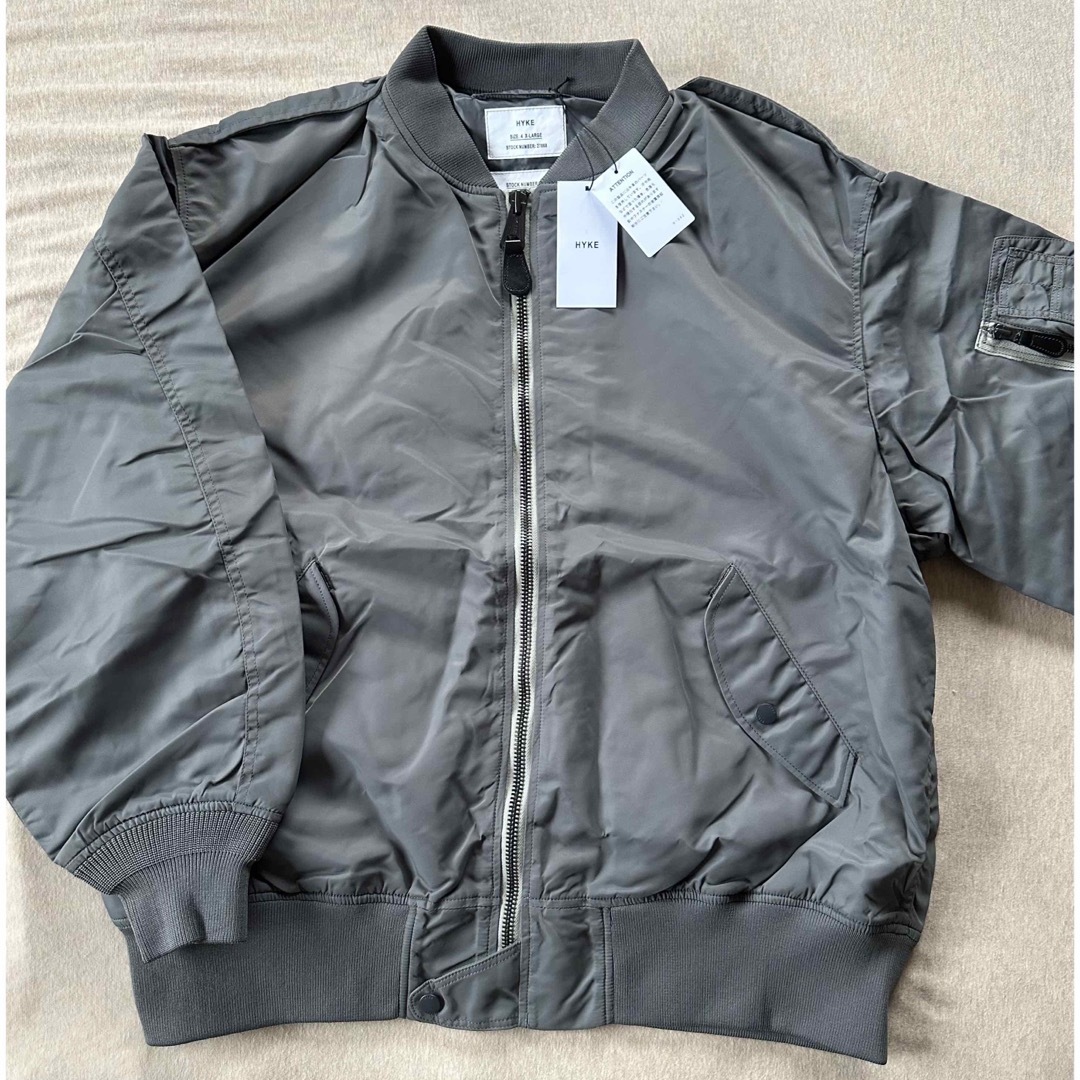 HYKE - 4新品 HYKE TYPE L-2A JACKET ブルゾン ハイク グレーの HYKE - 4新品 HYKE TYPE L-2A JACKET ブルゾン ハイク グレーの