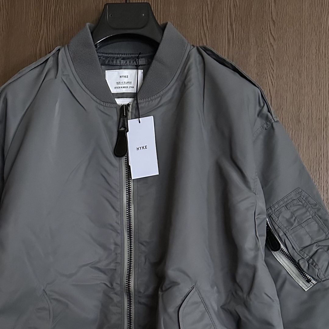 HYKE - 4新品 HYKE TYPE L-2A JACKET ブルゾン ハイク グレーの HYKE - 4新品 HYKE TYPE L-2A JACKET ブルゾン ハイク グレーの