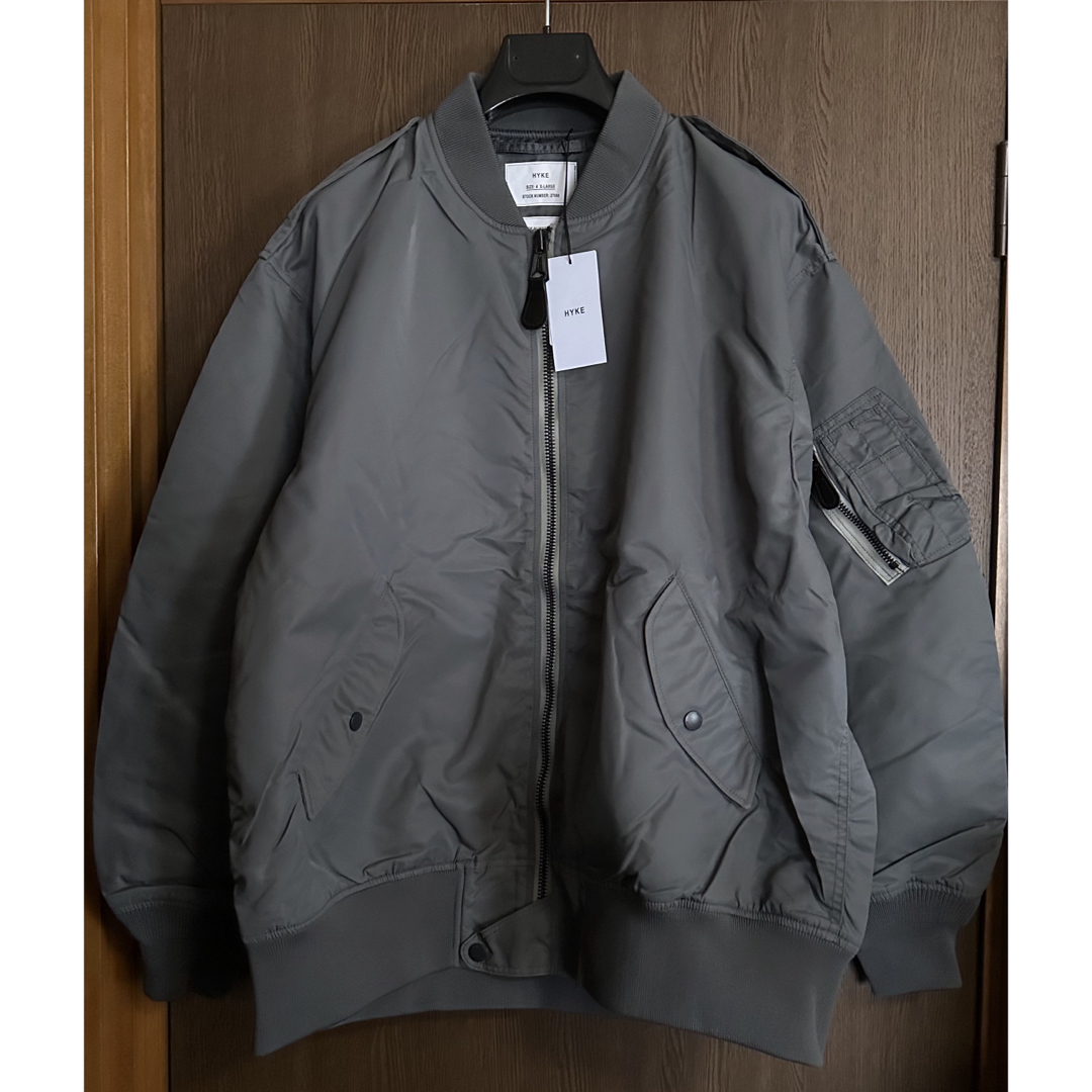 HYKE - 4新品 HYKE TYPE L-2A JACKET ブルゾン ハイク グレーの HYKE - 4新品 HYKE TYPE L-2A JACKET ブルゾン ハイク グレーの