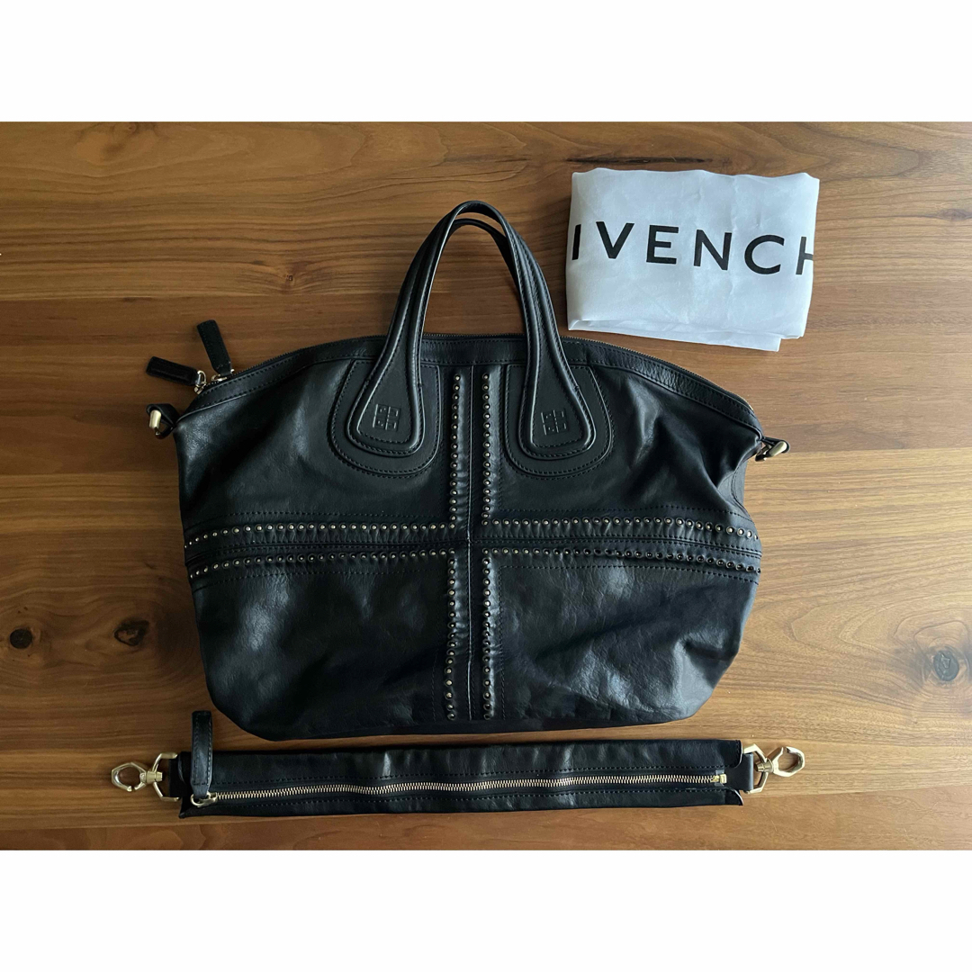 GIVENCHY - Givenchy ナイチンゲール クロススタッズ 2wayバッグ ブラック
