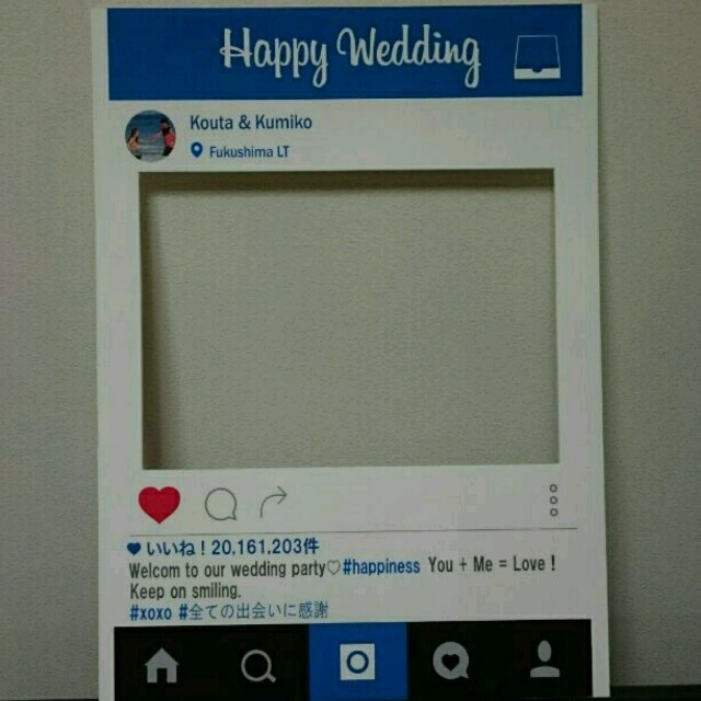 Instagram風ウェルカムボード結婚式 インスタフレーム ウェルカムスペースの通販 By Wedding S Shop ラクマ