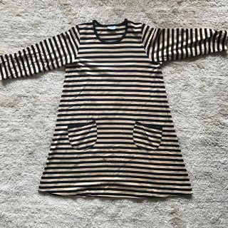 マリメッコ(marimekko)のmarimekko マリメッコ ボーダー ワンピース(ひざ丈ワンピース)