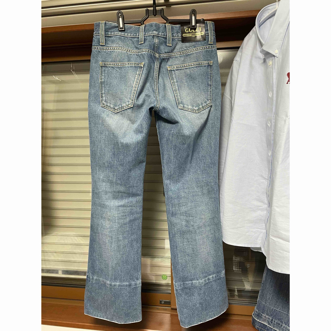 GUCCI - GUCCI 20SS ラベル付き フレア デニムパンツの通販 by GUCCI - GUCCI 20SS ラベル付き フレア デニムパンツの通販 by