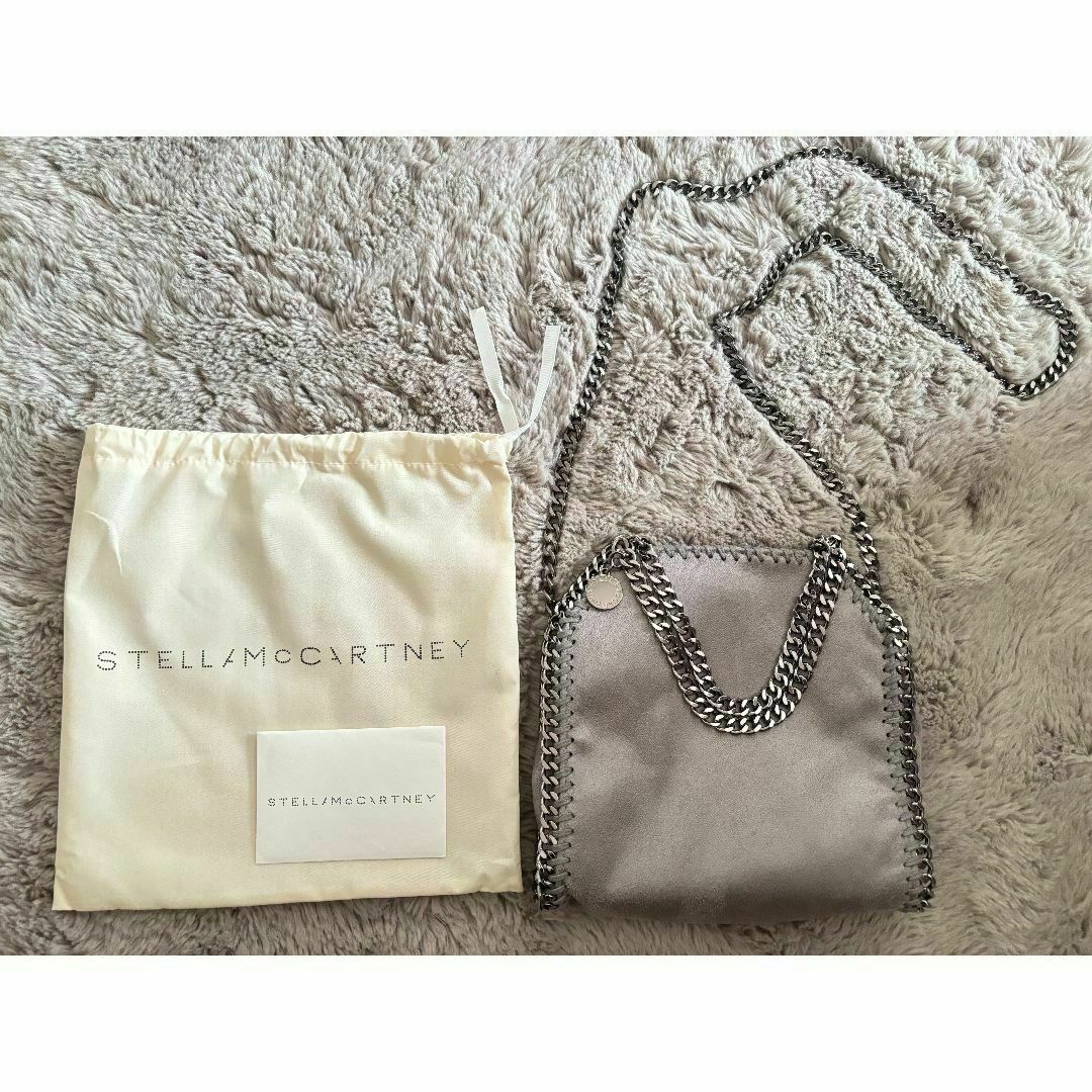 Stella McCartney - ステラマッカートニー ファラベラ タイニー ショルダーバッグ グレー