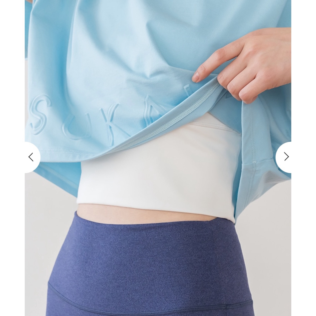 lululemon - 春の新作‼️【SUKALA】ブラトップ付きエンボスTeeの lululemon - 春の新作‼️【SUKALA】ブラトップ付きエンボスTeeの