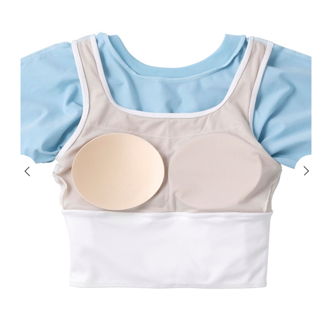lululemon - 春の新作‼️【SUKALA】ブラトップ付きエンボスTeeの lululemon - 春の新作‼️【SUKALA】ブラトップ付きエンボスTeeの
