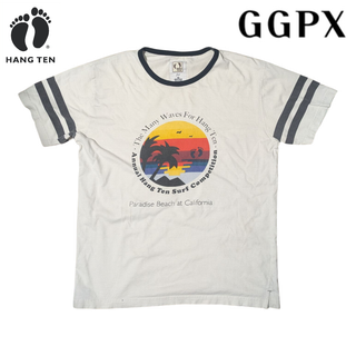 ハンテン(HANG TEN)のHANG TEN FOR GGPX ホワイト ロゴ Tシャツ(Tシャツ/カットソー(半袖/袖なし))