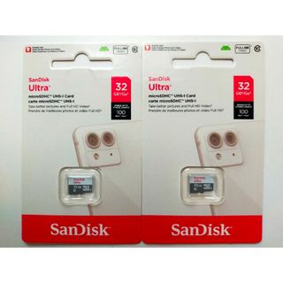 32GB　サンディスク　SanDisk　マイクロSD　microSD　２枚(PC周辺機器)